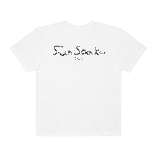 SUNSOAK "scribble" White T-Shirt