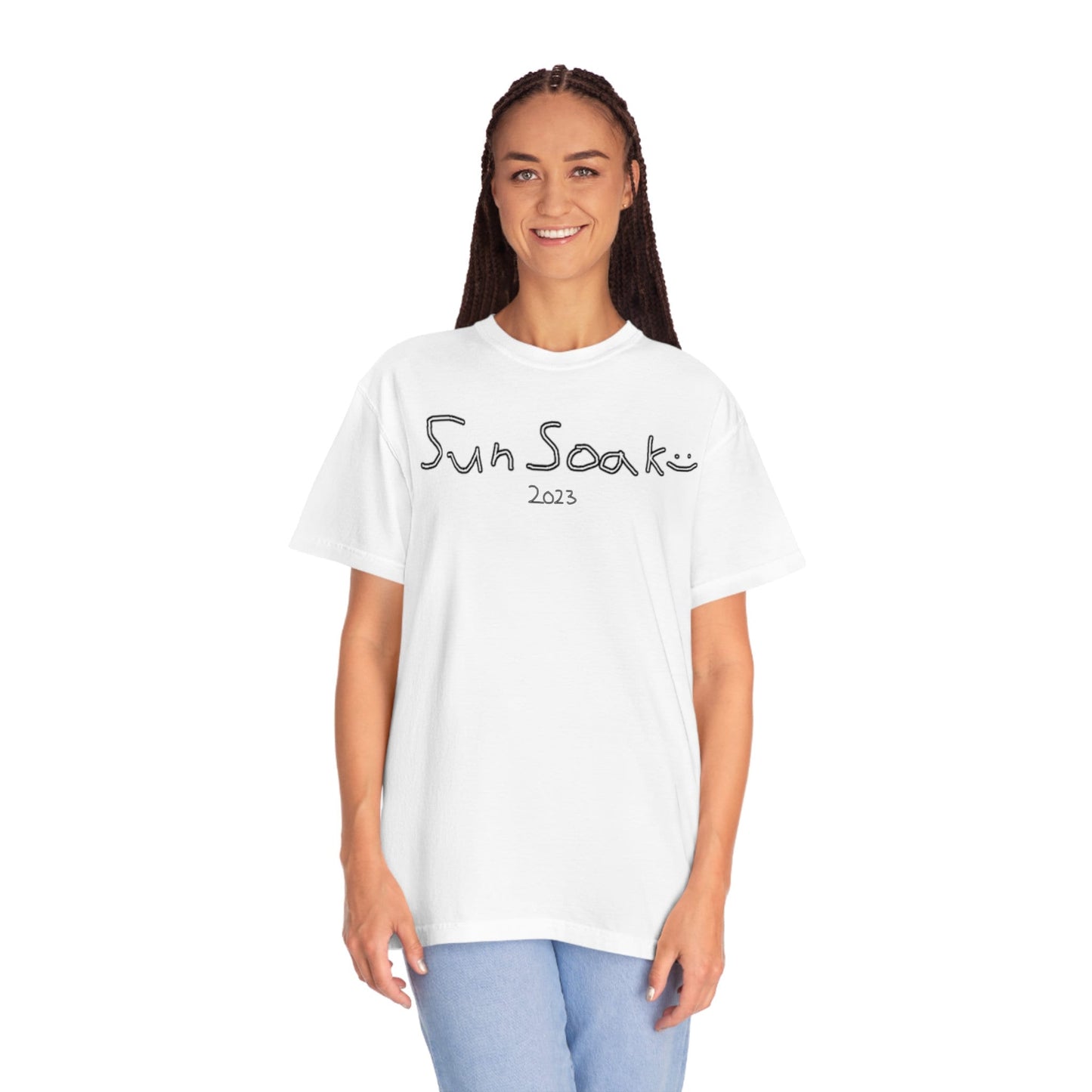 SUNSOAK "scribble" White T-Shirt