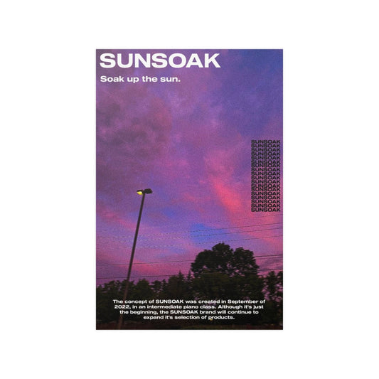 SUNSOAK Sundown Poster