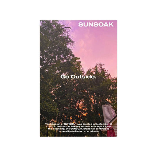 SUNSOAK Go Outside. Poster